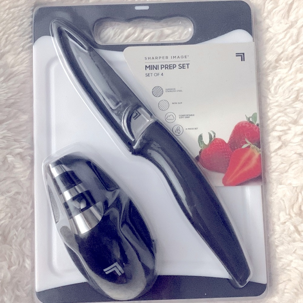 Sharper Image Prep knife set with sharpener